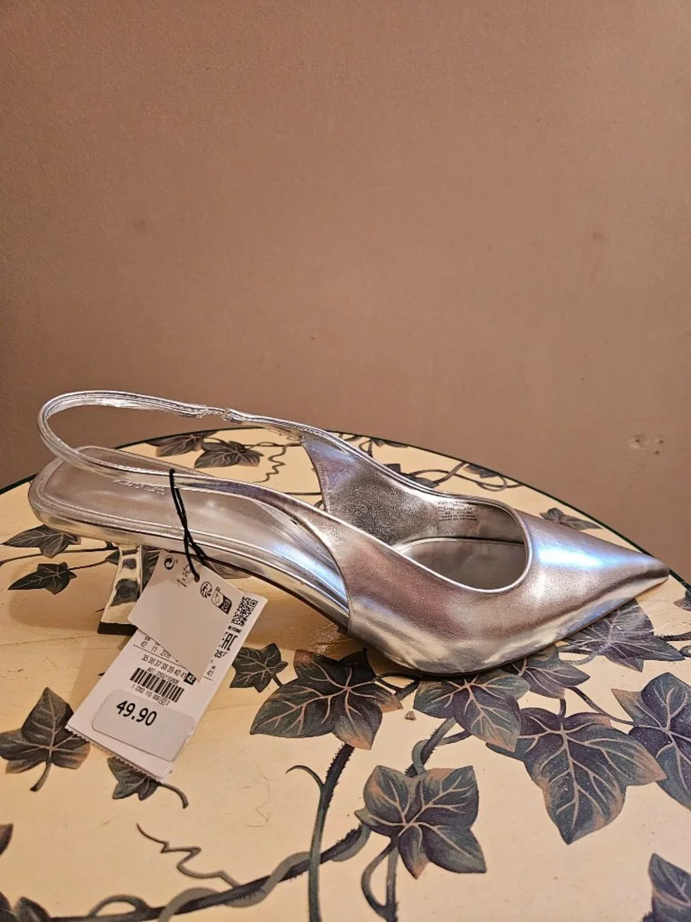 Sliver kitten sandal - Picture 2 of 4